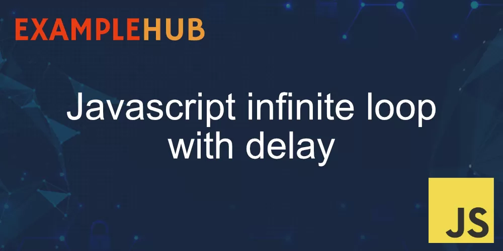 Javascript infinite loop with delay banner