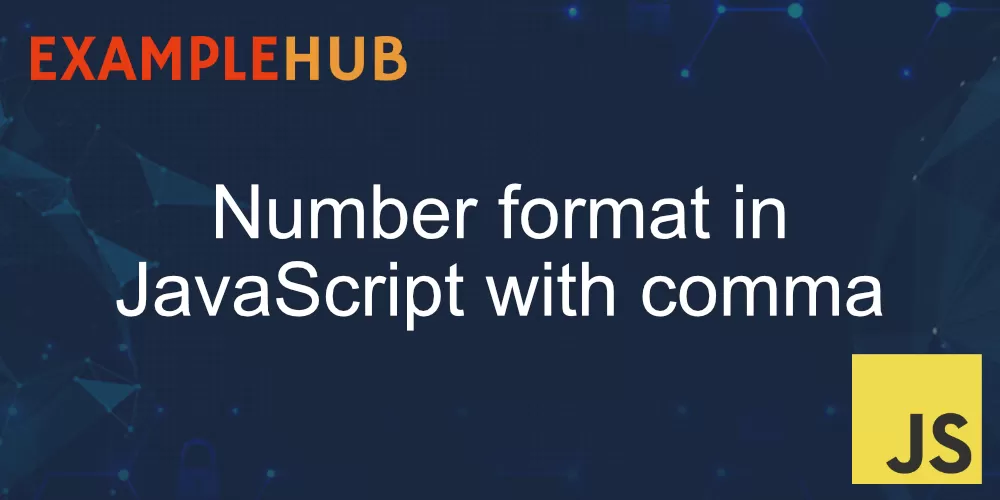 Number format in JavaScript with comma banner
